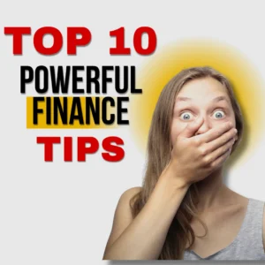 Shocked woman reacting to powerful finance advice — Top 10 financial tips for smart money management, investment strategies, and saving plans.