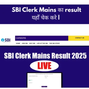 sbi clerk mains results