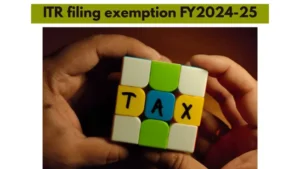 ITR filing exemption FY2024-25 information in hindi