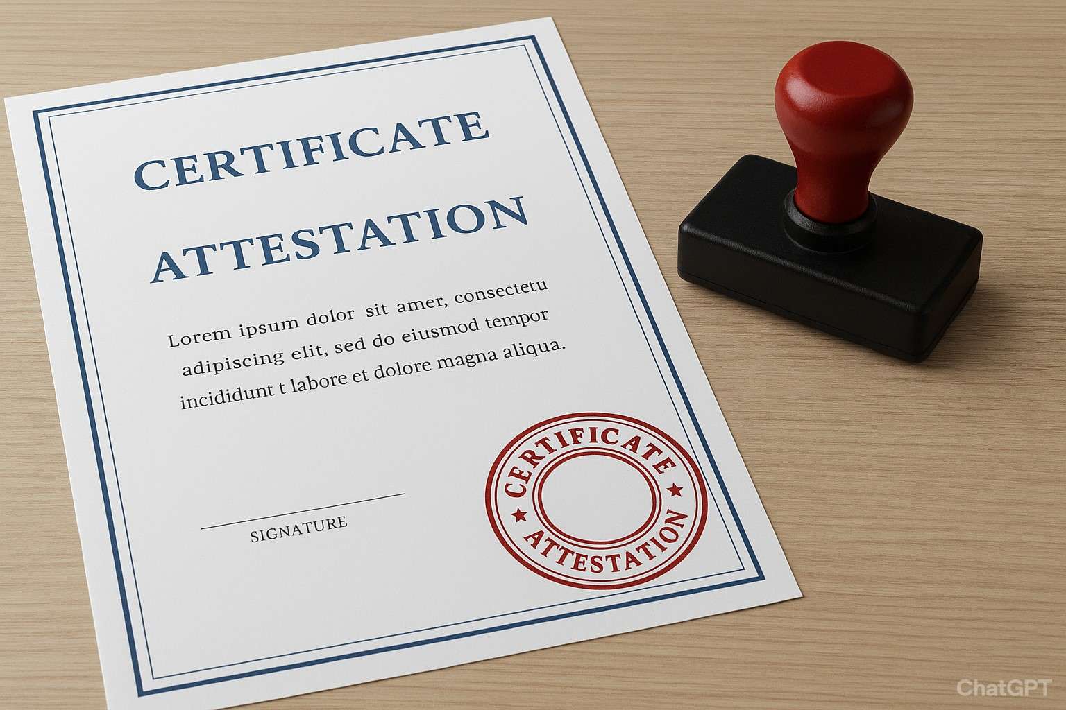 marriage certificate attestation