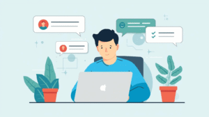 User following step-by-step troubleshooting advice from forum getassist with chat bubbles and verification checks.