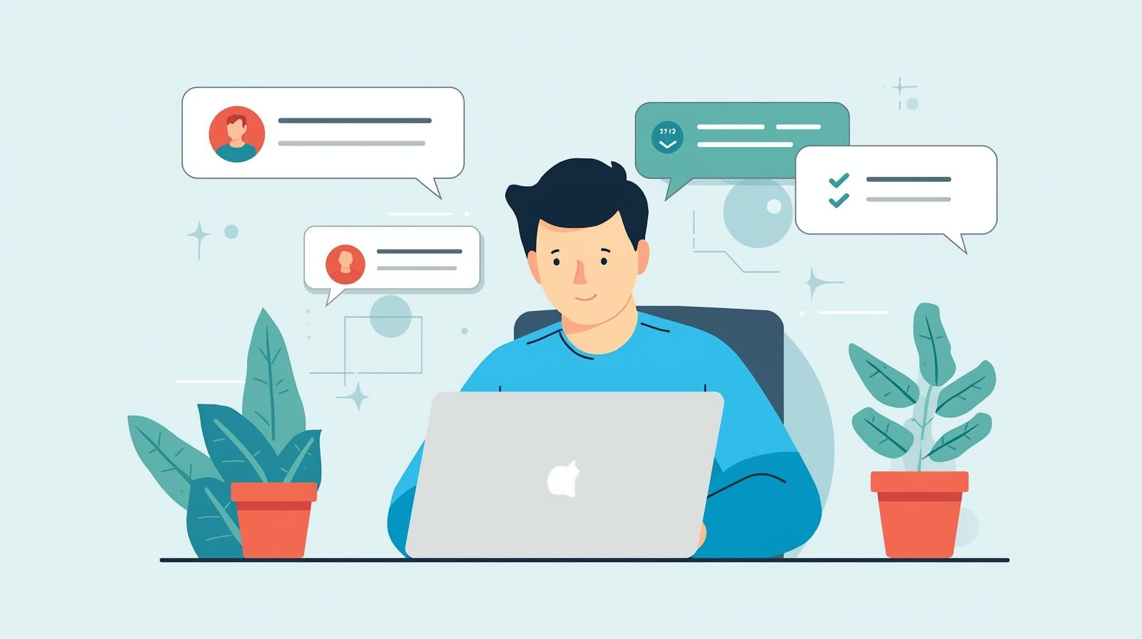 User following step-by-step troubleshooting advice from forum getassist with chat bubbles and verification checks.