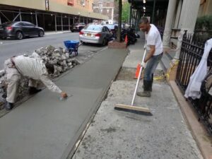 Sidewalk construction Bronx NY