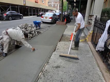 Sidewalk construction Bronx NY