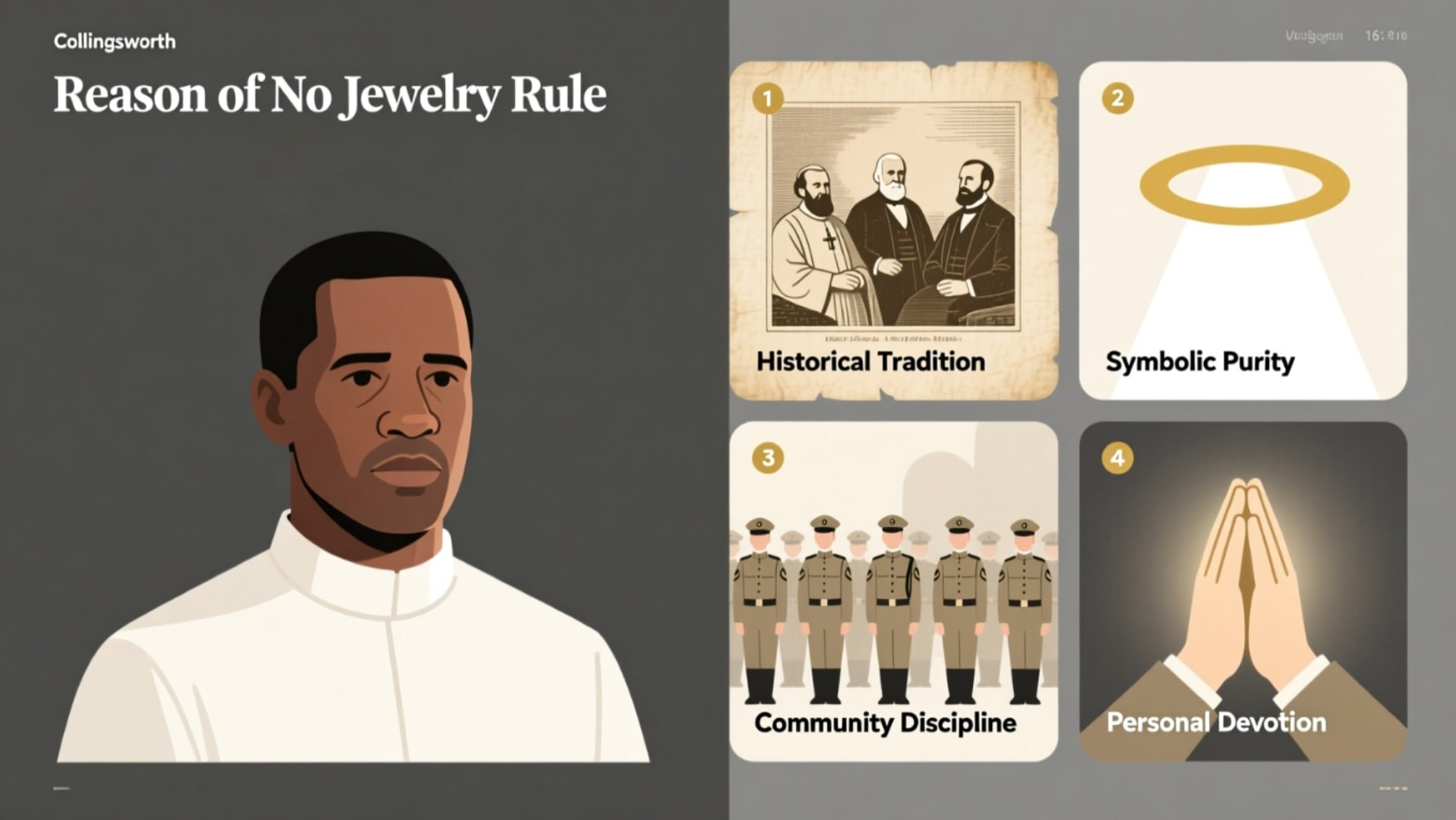 What Are the Reasons for Collingsworth's No Jewelry Rule