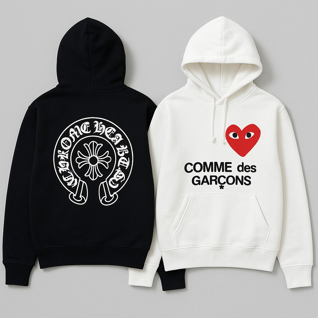 Must-Have Chrome Hearts Hoodies and Comme des Garçons